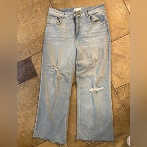 H&M Light Blue Distressed Women Jeans